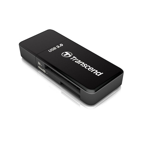 트랜센드 RDF5 USB3.0 메모리카드 리더기마이크로SD, 블랙