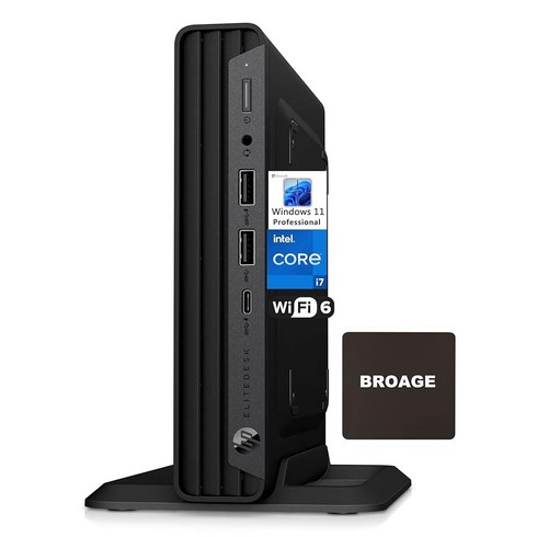 HP EliteDesk 800 G6 비즈니스 미니 PC 데스크탑 컴퓨터 인텔 옥타 코어 i710700 최대 4.8GHz 8GB DDR4 RAM 256GB PCIe SSD WiFi, 8GB DDR4 RAM, 256GB PCIe SSD