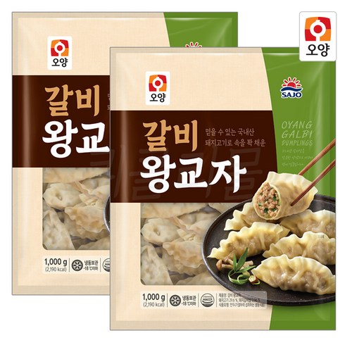 사조오양 갈비왕교자 1kg+1kg, 2개, 1kg