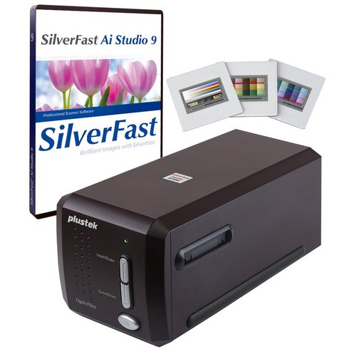 opticfilm 8300i ai - Plustek OpticFilm 8300i Ai 필름 스캐너 - SilverFast Ai Studio 9 + 고급 IT8 캘리브레이션 타겟(3 슬라이드) 35mm 필름 및 슬라이드를 디지털로 변환
