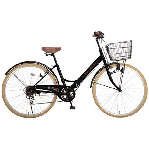 2023년 가성비 최고 자이언트프로펠어드밴스1 - voldy.collection 볼디 컬렉션 26 인치 접이식 시티 사이클 6 단, 블랙x베이지