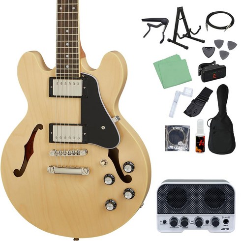 Epiphone ES-339 Natural 일렉트릭 기타 초보자 14 점 세트 [Bluetooth 탑재 미니 앰프 포함] 세미아 코 기타 에피폰