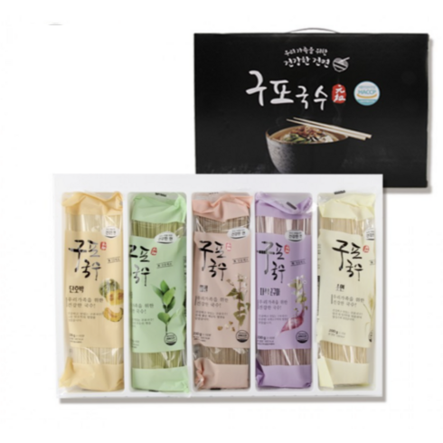 구포국수선물세트 - 1+1 구포국수 선물세트, 5개, 200mg
