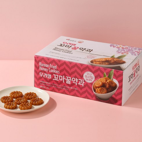 우리밀 땅콩약과 30g X 80개 2.4kg - 오성푸드 우리밀 미니꿀약과 800g, 1개