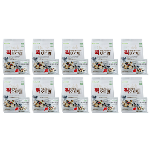 가볍게 아침한끼! 매홍 퀵 오트밀 50g*25입 10개, 25개