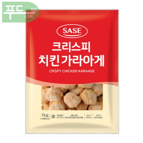 사세치킨가라아게 - 푸드라인_ 사세 크리스피 치킨 가라아게, 1kg, 3개