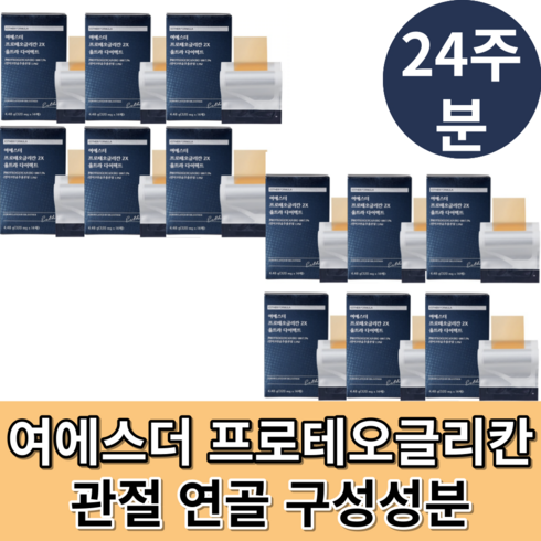 프로테오글리칸 대한민국 1등 점막부착필름 여에스더 닥터에스더 프로테오글리칸 2x 연어 코 연골 유래 추출분말 관절 연골 허리 무릎에 도움 좋은음식 프로테오글리칸 2형콜라겐, 4.48g, 12개