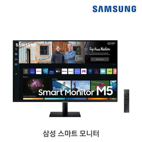 삼성전자 스마트 모니터 미러링 넷플릭스 유튜브 DeX S32AM500/S32AM501, 삼성 스마트모니터 S32CM500 블랙