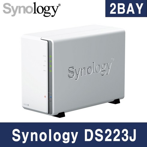 시놀로지 디스크 스테이션 DS223J 정품 하드포함 Plus HDD HAT3300 용량선택, 시놀로지 DS223J HAT3300-4TBx2