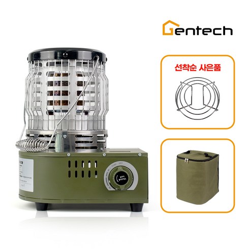 2023년 가성비 최고 이젠파워가스난로 - 캠핑용 낚시용 야외용 소형 이젠 가스난로 GT-B1401, 혼합색상