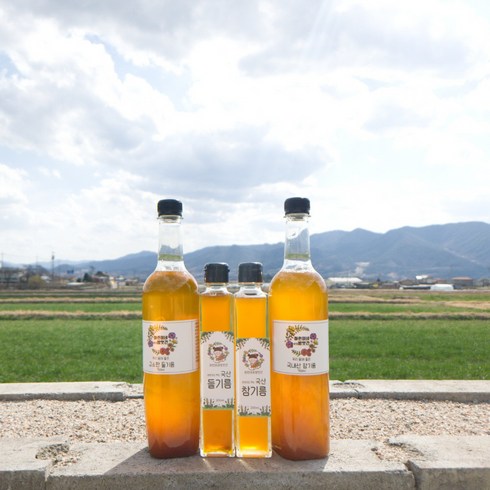 하린이네 저온압착 들기름 참기름, 국산들기름, 1개, 200ml
