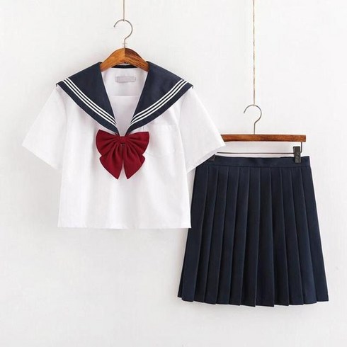 해군제복 지우학교복 지금우리학교는 복고교복 일본 seifuku 학생 여자 교복 여성 한 pleated skirt 2022할로윈 졸사컨셉 세일러문옷