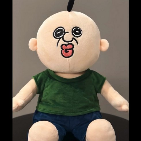 빵빵이인형 - 빵빵이 인형 굿즈 뽀글이 귀여운 빵빵아 캐릭터 인형, 40cm, 40cm