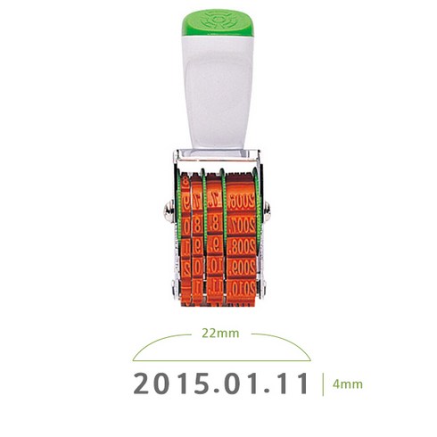 일부인 소 22x4mm 날짜도장