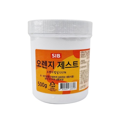 유자제스트 - 선인 오렌지 제스트500g, 단품, 500g, 1개