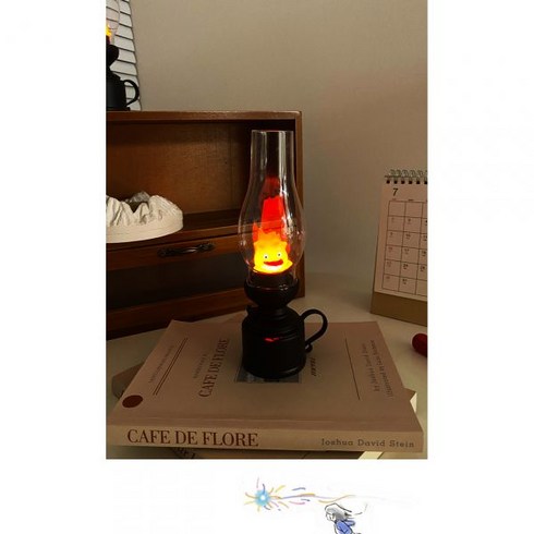 캘시퍼 무드등 테이블램프 지브리 켈시퍼 조명 라이트 촛불 하울의움직이는성 침실 캔들 수면 단품