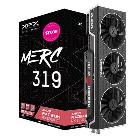 XFX 라데온 RX 6950 XT MERC 319 BLACK D6 16GB 그래픽카드