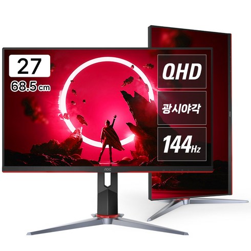 알파스캔모니터 - 알파스캔 QHD AOC 게이밍 모니터, 68.5cm, Q27G2