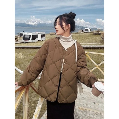 여성 오버핏 패딩점퍼 데일리 퀼팅자켓