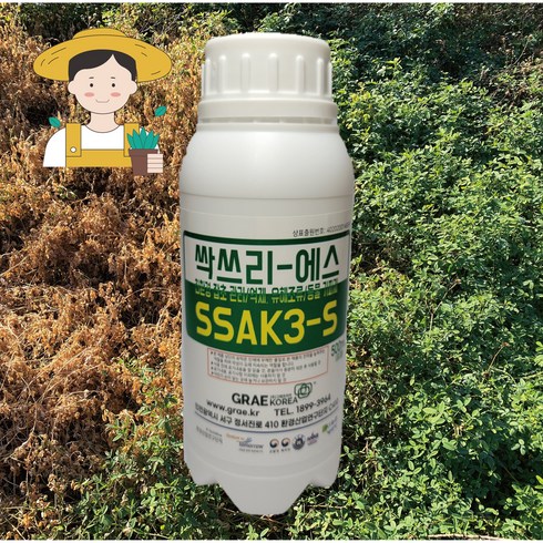 그래코리아 친환경잡초 제거제 제초(농약아님) 풀싹쓰리 싹쓰리S 500ml 휴그린, 싹쓰리S(유해동물기피+제초)