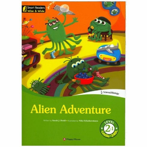 에이리언블루레이스틸북 - 웅진북센 ALIEN ADVENTURE LEVEL2-1 CD1포함 WISE WIDE