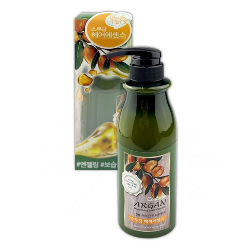 단백질헤어에센스 - 컨퓸 아르간 트리트먼트 스무딩 헤어에센스 500ml 에센스 머리에 코팅 헤어 프로틴 로션, 1