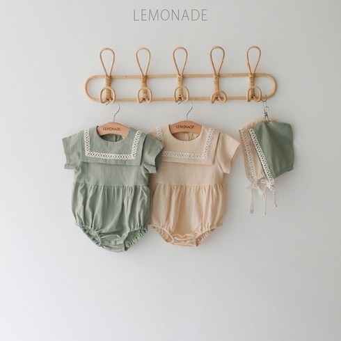 레모네이드아기옷 - 레모네이드 여름 아기옷 아기의류 남여공용 앙팡 바디슈트 SET(보넷포함)