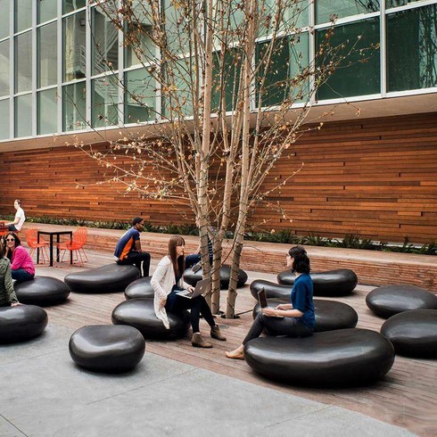 조약돌 벤치 포토존 공원 옥외용 실외 테라스 카페 야외, 조약돌볼록모델은높이130x너비90x42