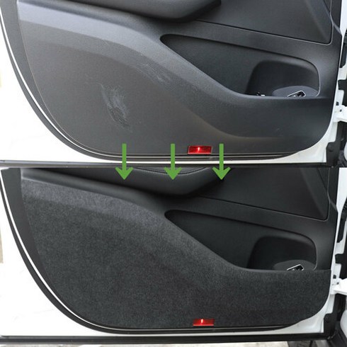 PLUS 블랙핏 4 mm 스크래치 방지 펠트 도어커버, D-K45 봉고3, 1개