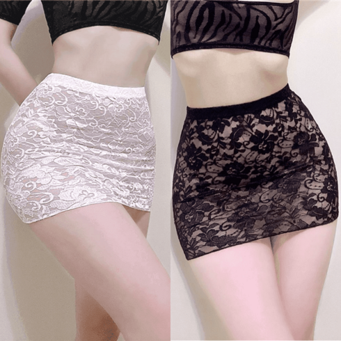 애프터블리 초미니스커트 시스루 망사 짧은 치마 한뼘 실크 섹시