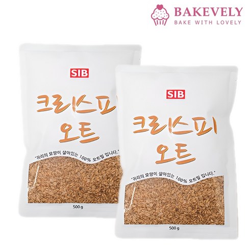 크리스피 오트 500g 오트밀 그래놀라 귀리 시리얼 선인, 1개