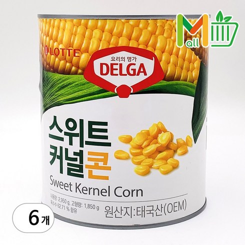 스위트콘3kg - MMMALL 롯데 델가 스위트콘, 3kg, 6개