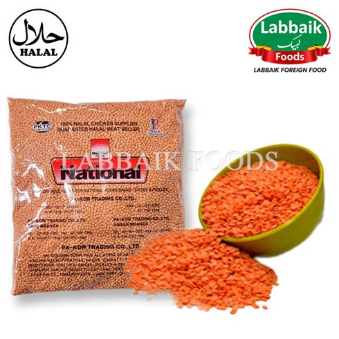 NATIONAL Red Masoor Dal (Pulses) 800g 마 수르달 레드, 1개