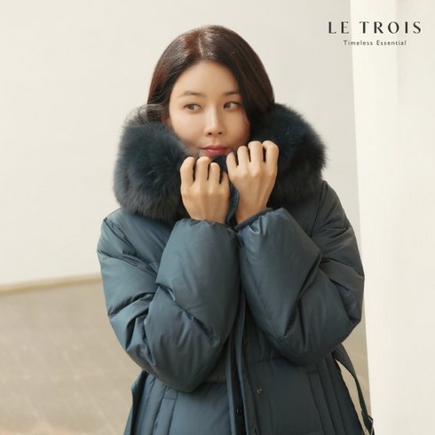 [LE TROIS] 23F/W 이보영의 르투아 리얼 폭스퍼 롱구스다운