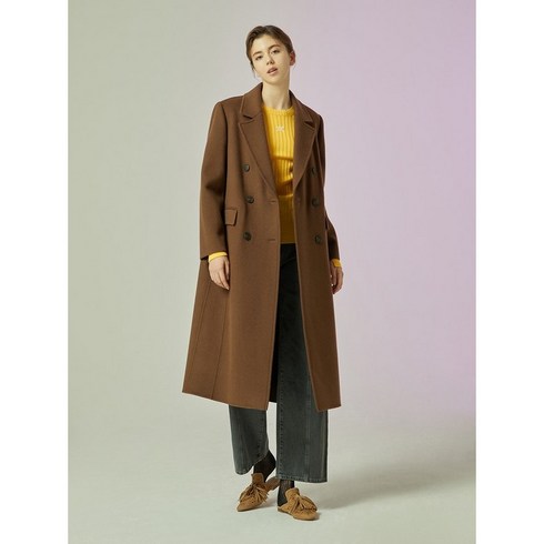 (백화점 정품)CC콜렉트 [씨씨콜렉트] 케시미어블렌드 더블 롱 코트 (C234MSG167)
