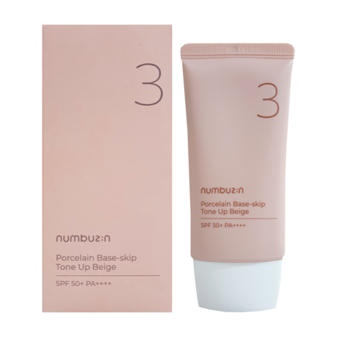 넘버즈인 - 넘버즈인 3번 도자기결 파데스킵 톤업베이지 SPF50+ PA++++ 50ml, 1개