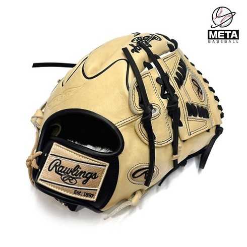 롤링스 프로 프리퍼드 올라운드 투수 글러브 카멜/블랙 205W-30, 1개