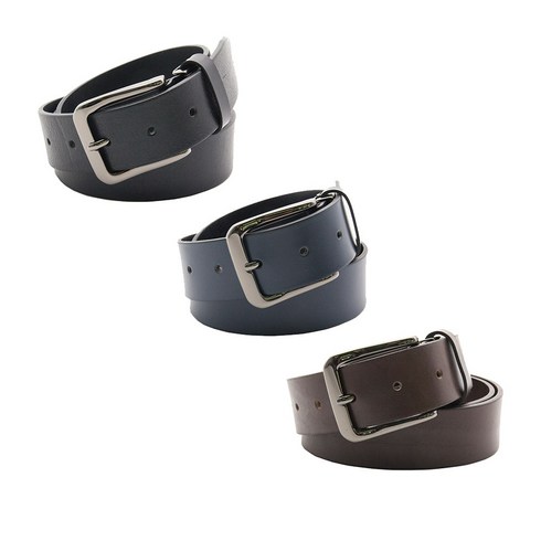 (하이레더) 베르타니 통가죽 벨트 3종세트