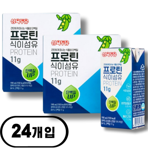 삼육두유 프로틴 식이섬유 190ml, 4560ml, 1개