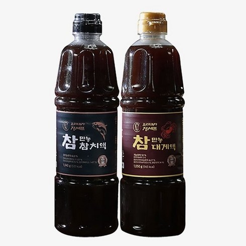 오색단지만능장 - 오색단지 참만능참치액 900ml(1 040g) x 1병 + 참만능대게액 900ml(1 050g), 1개, 900ml