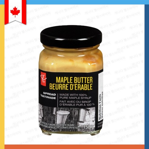 캐나다 메이플버터 158g Canada PC BLACK LABEL Maple Butter, 1개