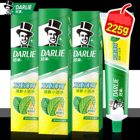 DARLIE 달리치약 더블민트 / 대나무 숯 딥클린 225g, 더블 민트 225g 2 스틱 225g