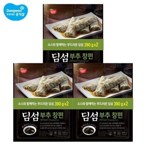 [동원 F&B] 동원 딤섬 부추장펀 390g x 6봉, 6개