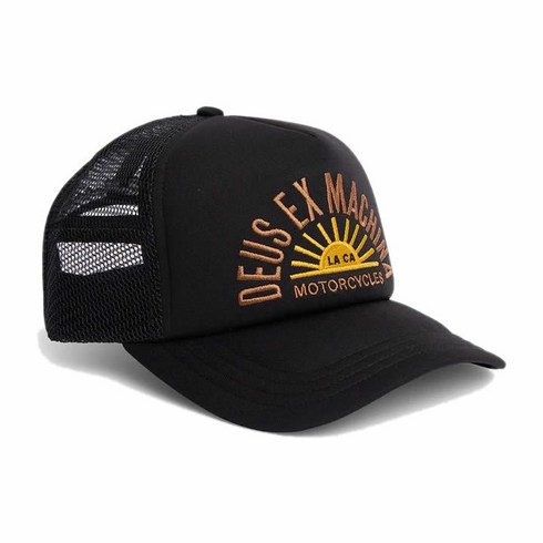 데우스엑스마키나 SUNFLARE TRUCKER 메쉬 캡 모자 블랙