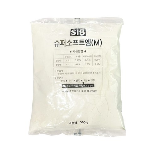 0349. 슈퍼소프트 엠M 500g (떡노화방지제 떡노화방지), 1개