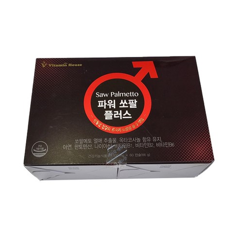 [비타민 하우스] 파워 쏘팔 플러스 (1100mg x 60캡슐), 60정, 1개