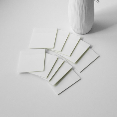 반투명 오답노트 메모지 접착메모지 7.5X7.5cm 50매 10세트, 중 10sets
