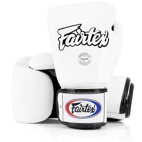 Fairtex BGV1 무에타이 복싱 트레이닝 스파링 장갑(레드 226.8g(8온스)), White/Black/Red
