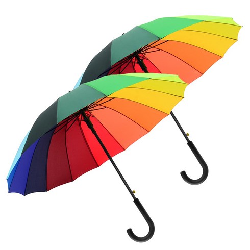장우산 - 뷔이위이 장우산 16K 튼튼한 대형 곡자 자동장우산 2개