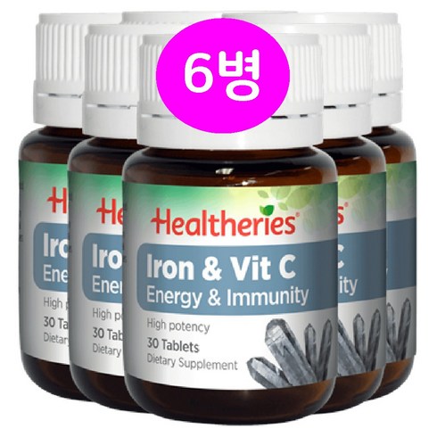 아이언 랭킹 - [헬써리스] IRON & VIT C (철분과 비타민C) 30정, 6개, 30개